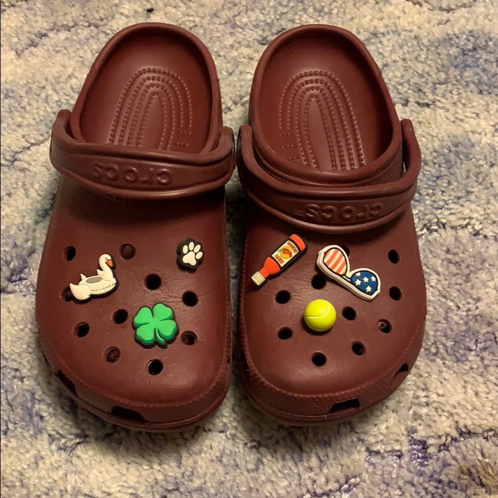 Slightly used Maroon Crocs